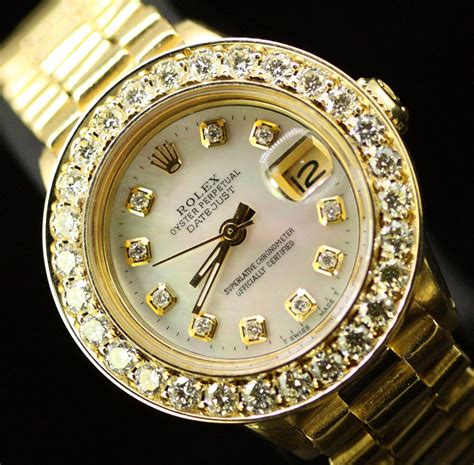 rolex diamond bezels 18k|rolex full diamond price.